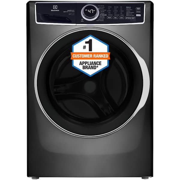 4.5 cu. ft. Stackable Front Load Washer in Titanium with SmartBoost, Optic Whites, and Pure Rinse