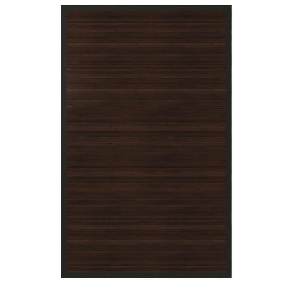 RED LANTERN 5 ft. x 8 ft. Dark Mocha Bamboo Area Rug RUG-CH17-1810