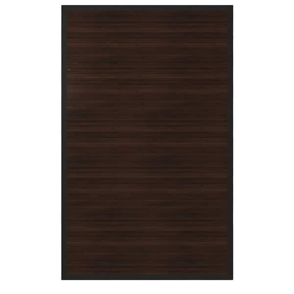 5 ft. x 8 ft. Dark Mocha Bamboo Area Rug