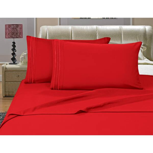 red king size pillowcases