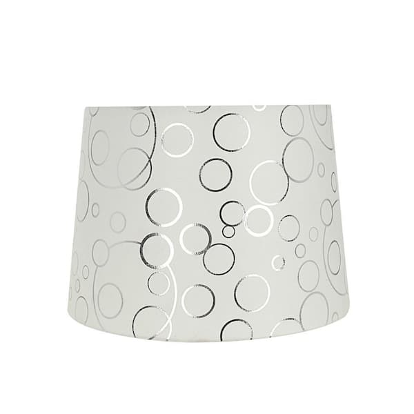 Aspen Creative Corporation 8 in. x 8 in. White with Silver Circle