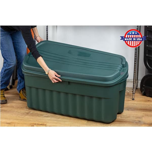 ECOSOLUTION 54 Gal. Storage Containers with Lids, Eco Green, Pack