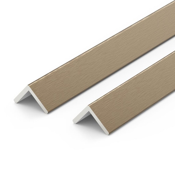 sunwings Matte Copper 102 in. x 1 in. Vinyl L-Shaped Corner Backsplash Accessory (2-Pack)