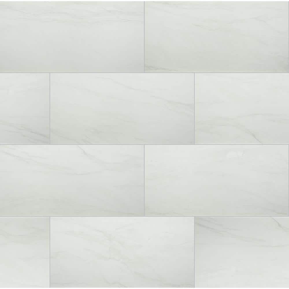 Anastasia White 12 in. x 24 in. Matte Porcelain Floor and Wall Tile (16 sq. ft./Case) price history on PriceWatchPro
