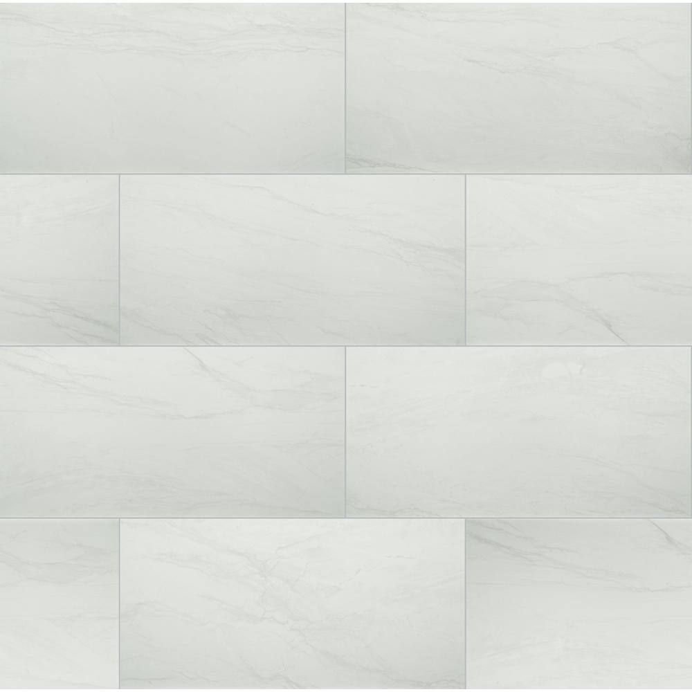 Anastasia White 12 in. x 24 in. Matte Porcelain Floor and Wall Tile (32 Cases/512 sq. ft./Pallet) price history on PriceWatchPro