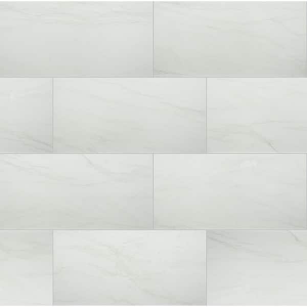 MSI Anastasia White 12 in. x 24 in. Matte Porcelain Stone Look Floor and Wall Tile (512 sq. ft./Pallet)