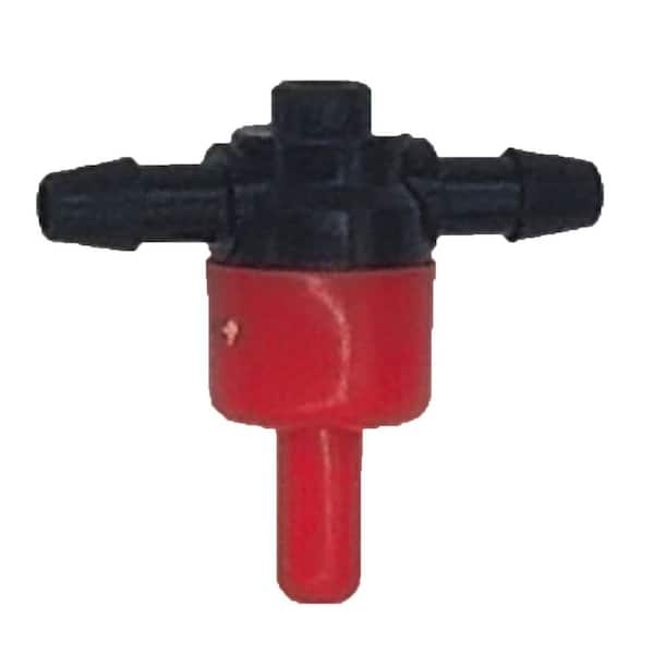 KDRIP-IT Tee Red Emitter 2GPH for 1/4 in. Tubing (5-Pack)