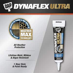 Dynaflex Ultra 5.5 oz. White Advanced Exterior Window, Door, and Siding Sealant