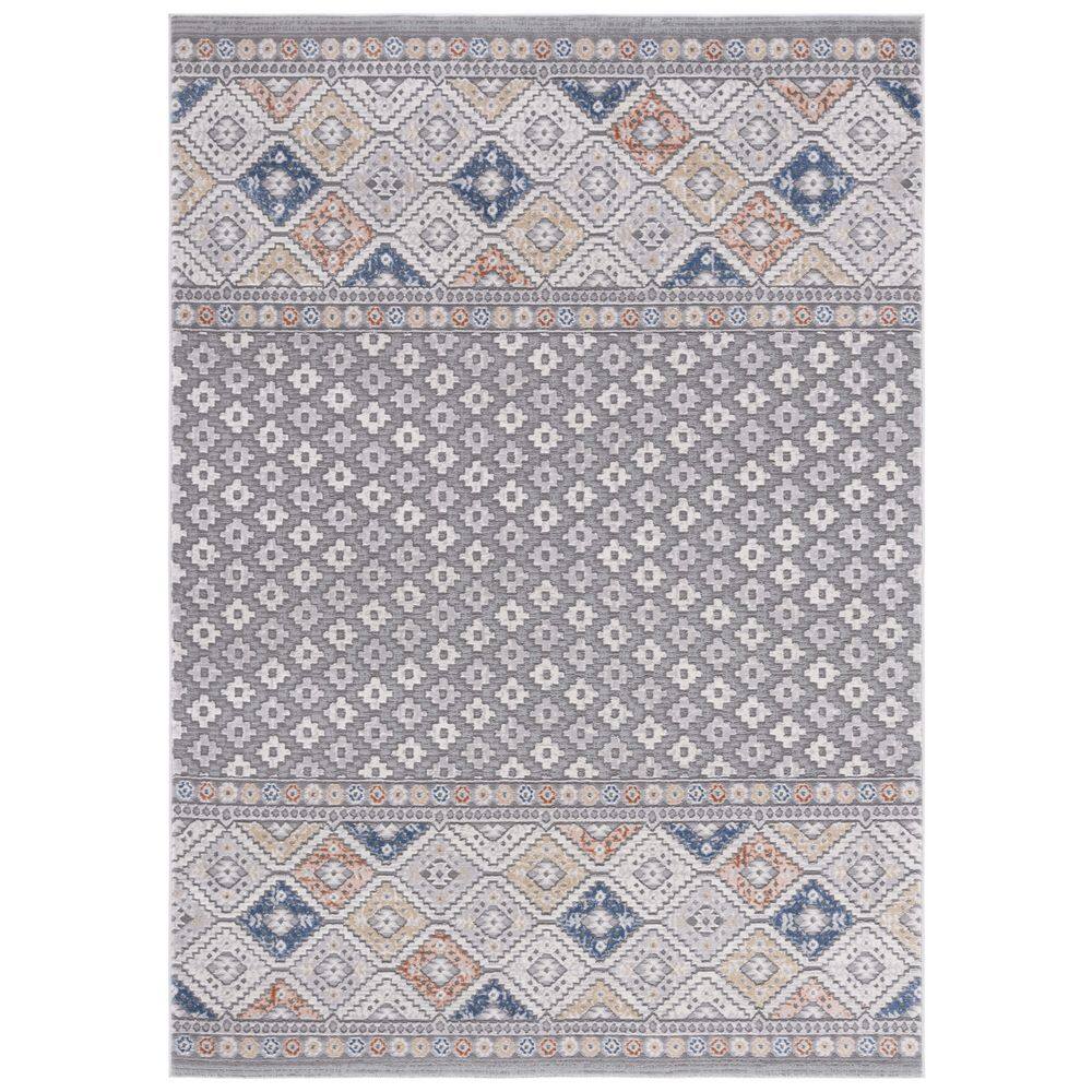 Gray Geometric Tufted 8' x 10' Wool Area Rug