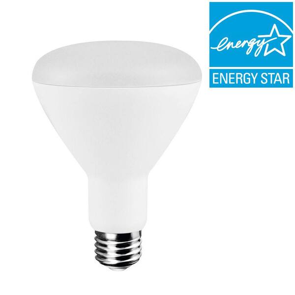 EcoSmart 65W Equivalent Bright White (3000K) BR30 Dimmable LED Light Bulb