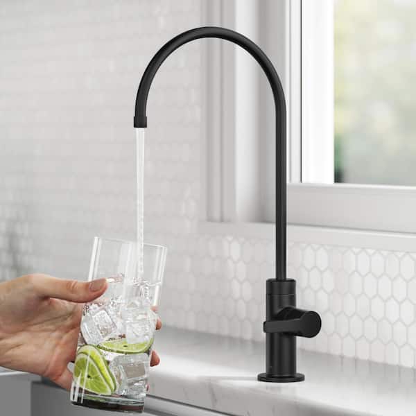 Oletto Single Handle Beverage Faucet in Matte Black