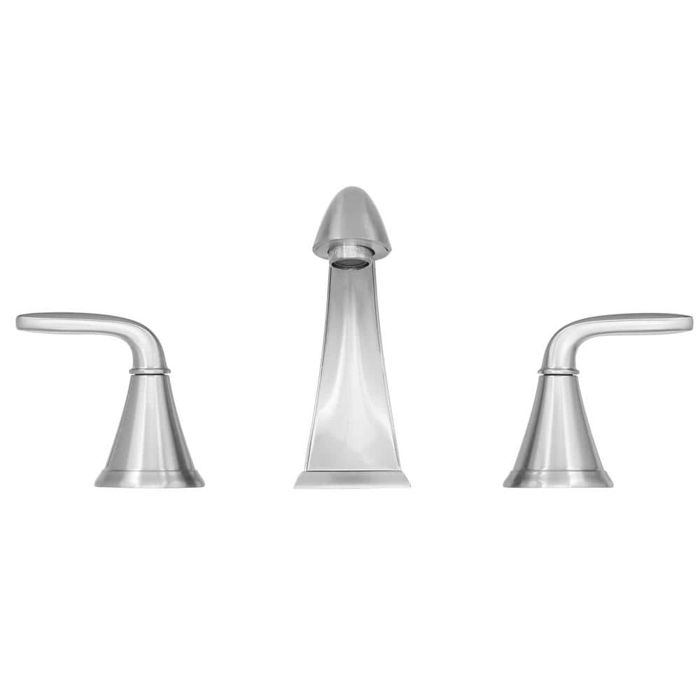 Pasadena Brushed Nickel 2-Handle Low-Arc Bathroom Faucet