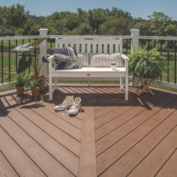 Trex Enhance Basics 1-in x 6-in x 20-ft Saddle Square Composite Deck Board