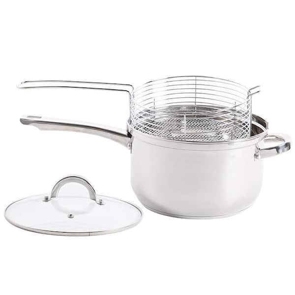 Oster Sangerfield 3-Piece 11-in. Stainless Steel Everyday Pan with