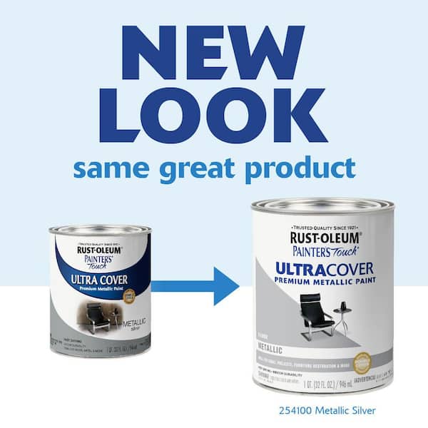 32 oz. Ultra Cover Metallic Silver General Purpose Paint