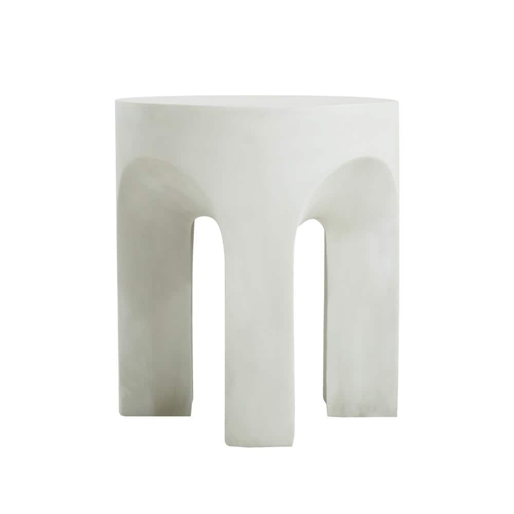 Concrete Outdoor MGO Round Top Side Table/End Table, Living Room Accent Table,Antique White price history on PriceWatchPro
