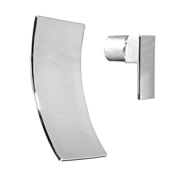 Kokols Accent Single-Handle Wall Mount Bathroom Faucet in Polished Chrome