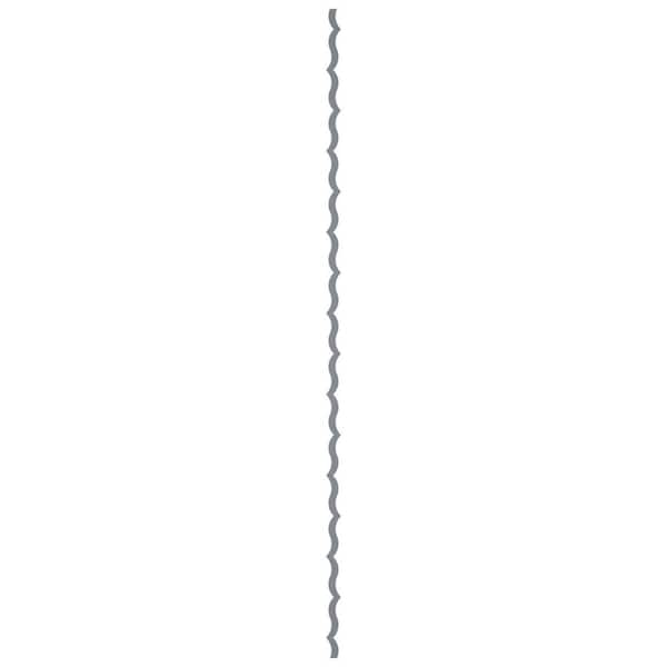 Ekena Millwork May 0.125 in. T x 0.17 ft. W x 8 ft. L Gold Mirror Acrylic Resin Decorative Wall Paneling 43-Pack