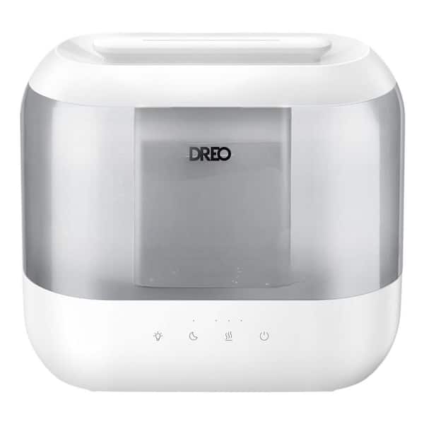 Lukyamzn 1 Gal. Top Fill Cool Mist Humidifier with Oil Diffuser and Nightlight Ultrasonic Humidifiers for Home, Rooms in Gray