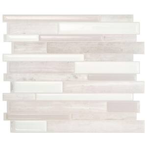Milano Fabrini Taupe 11.55 in. x 9.63 in. Vinyl Peel and Stick Tile (2.80 sq. ft./ 4-pack)
