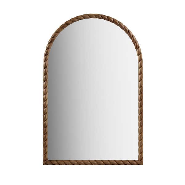 Montra 24 in. W x 36 in. H Brown Wall Mirror