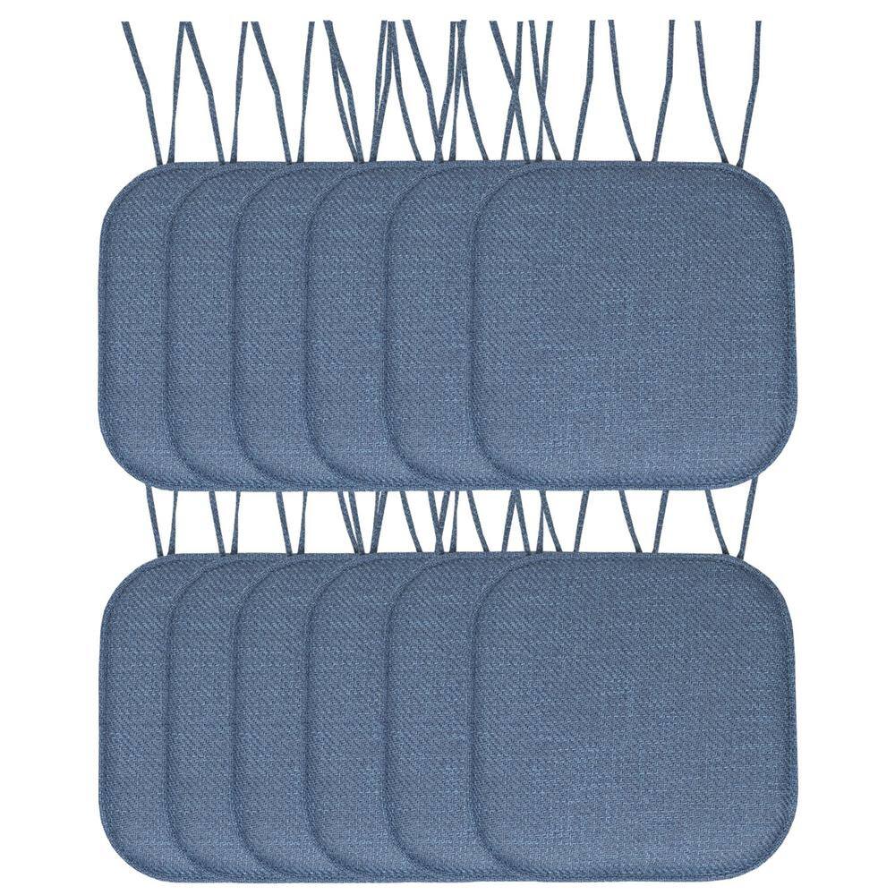 Brown, Houndstooth Stitch Memory Foam U-Shaped 16 in. x 16 in. Non-Slip Indoor/Outdoor Chair Seat Cushion (12-Pack) price history on PriceWatchPro