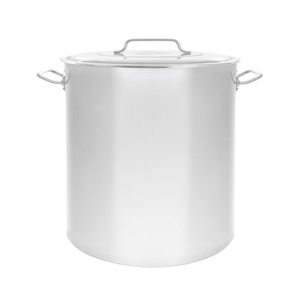 Concord 10 qt. Stainless Steel Stock Pot with Glass Lid NST24-10 - The Home  Depot