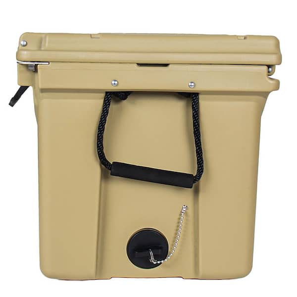 IMAGACFUN 85 Quart Khaki Cooler, Bear-Resistant Rotomolded Ice