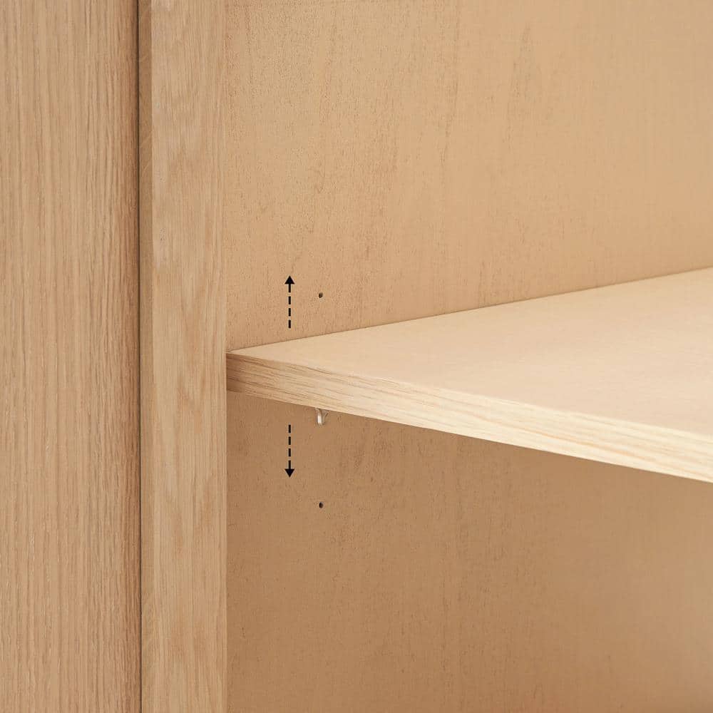 Oak Single Sink Bathroom Vanity with Pure White Quartz Top