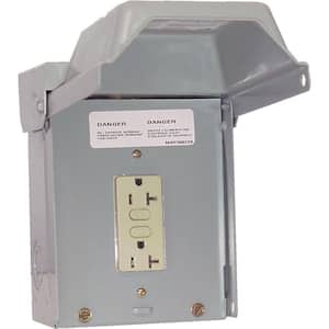 Unmetered Surface Power Outlets - 20A, Single with GFCI