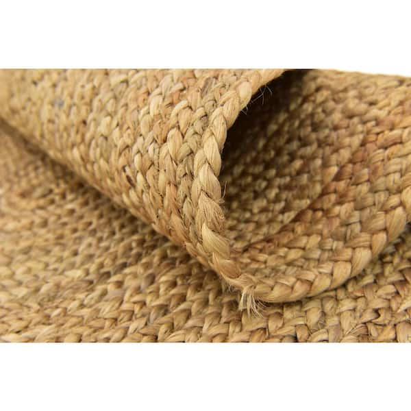 Braided Jute Dhaka Natural 3' 3 x 5' 0 Oval Rug