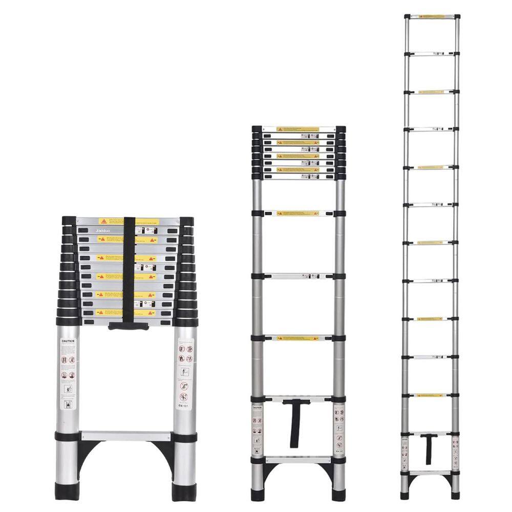 16.5 ft Telescoping Extension Ladder with 2 Triangle Stabilizers Aluminum Alloy Anti-Slip Portable 1 Pack price history on PriceWatchPro