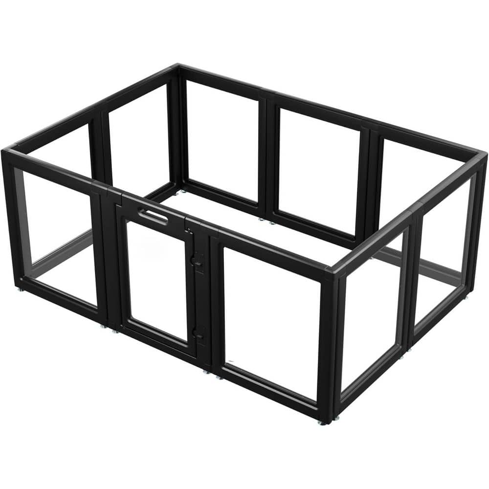 24 in. H Plastic Indoor/Outdoor Playpen Pet Fencein Black (10 Panels) price history on PriceWatchPro