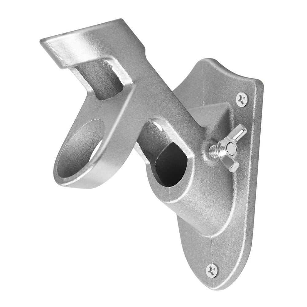 Heavy Duty Rust Free Coated Series 1 in. Adjustable Metal Flag Pole Holder Dual Position Bracket Silver Outdoor price history on PriceWatchPro