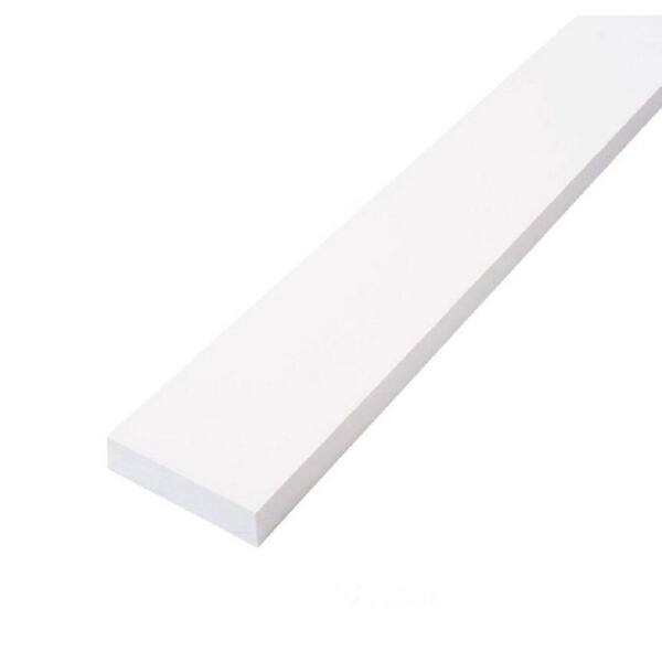 Unbranded 1 in. x 4 in. x 8 ft. Pine Finger Joint S4S Primed Softwood Board