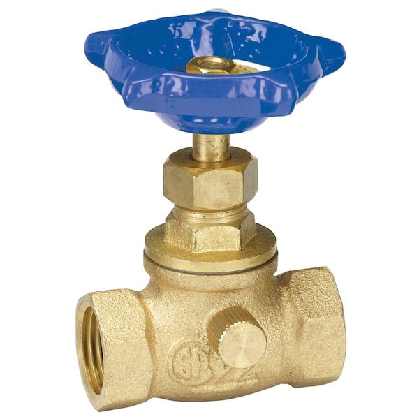 Everbilt 1/2 in. FIP x 1/2 in. FIP Brass Stop and Waste Valve