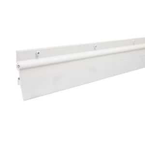 Flex-O-Matic 2.5 in. x 36 in. Interior/Exterior White Aluminum and Vinyl Screw-On Door Sweep