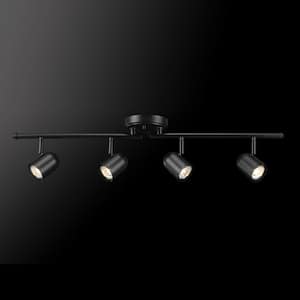 Roland 2.67 ft. 4-Light Matte Black Flexible Track Lighting Kit