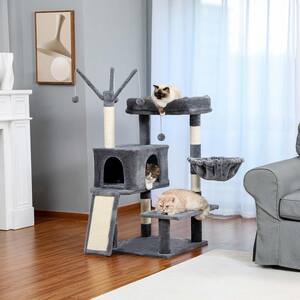 Large Condo Cat Tree Whirligig Toy Hammock Scratching Board