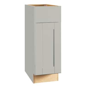 Shaker Dove Gray Stock Assembled Base Kitchen Cabinet with Ball-Bearing Drawer Glides (12 in. x 34.5 in. x 24 in.)