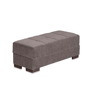 FLEXSTEEL Flex Pebble Dark Gray Live Smart Polyester Performance Fabric  Square 31 in. Storage Ottoman 9022092S31302 - The Home Depot