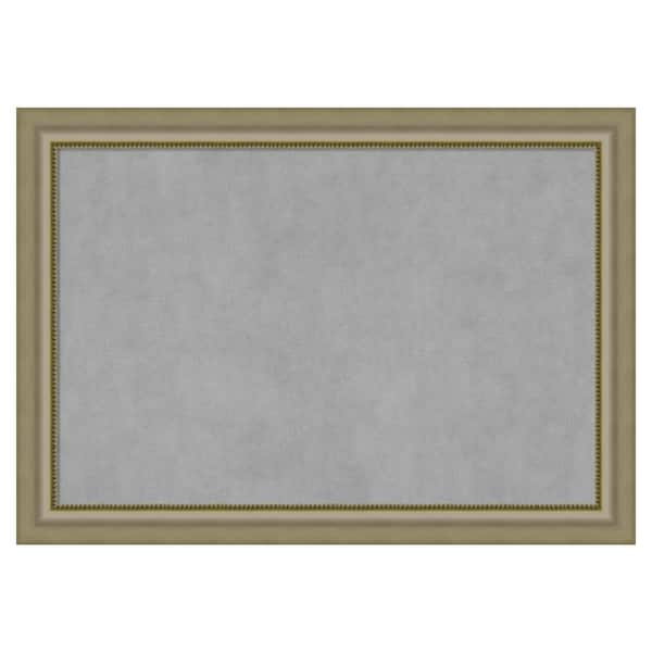Amanti Art Vegas Silver 41 in. x 29 in. Framed Magnetic Board