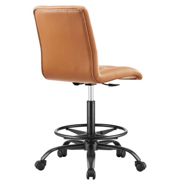 Tan leather discount ergonomic office chair