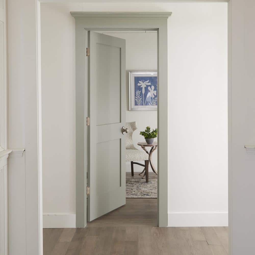 Primed White MDF 2-Panel Shaker Interior Door