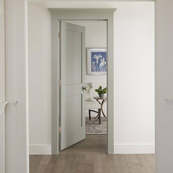MMI DOOR Shaker Flat Panel 20 in. x 80 in. Left Hand Solid Core