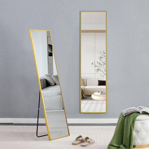 15.7 in. W x 59 in. H Rectangular Metal Framed Full-Length Wall