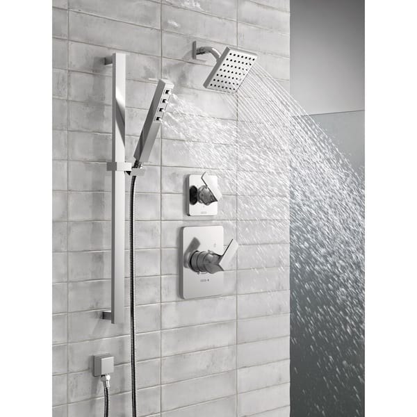Velum 2-Spray Dual Wall Mount Fixed and Handheld Shower Head 1.75 GPM in Chrome