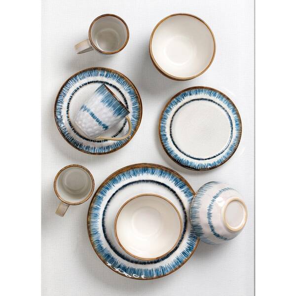 Lorren Home Trends Lorren Home 2 oz. Porcelain Espresso Set Service for  6-Blue/Gold Sapphire-6 - The Home Depot