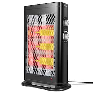 1,500-Watt Electric Infrared Convection Space Heater with Adjustable Thermostat and Overheat Protection
