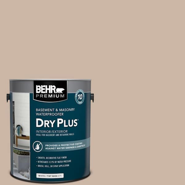 BEHR PREMIUM 1 gal. #DMW-04 Coral Sands Flat Interior/Exterior Dry Plus Basement & Masonry Waterproofer